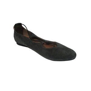 *Unbranded Slate Blue Suede Flats Criss-cross Lace-on - Size EU41